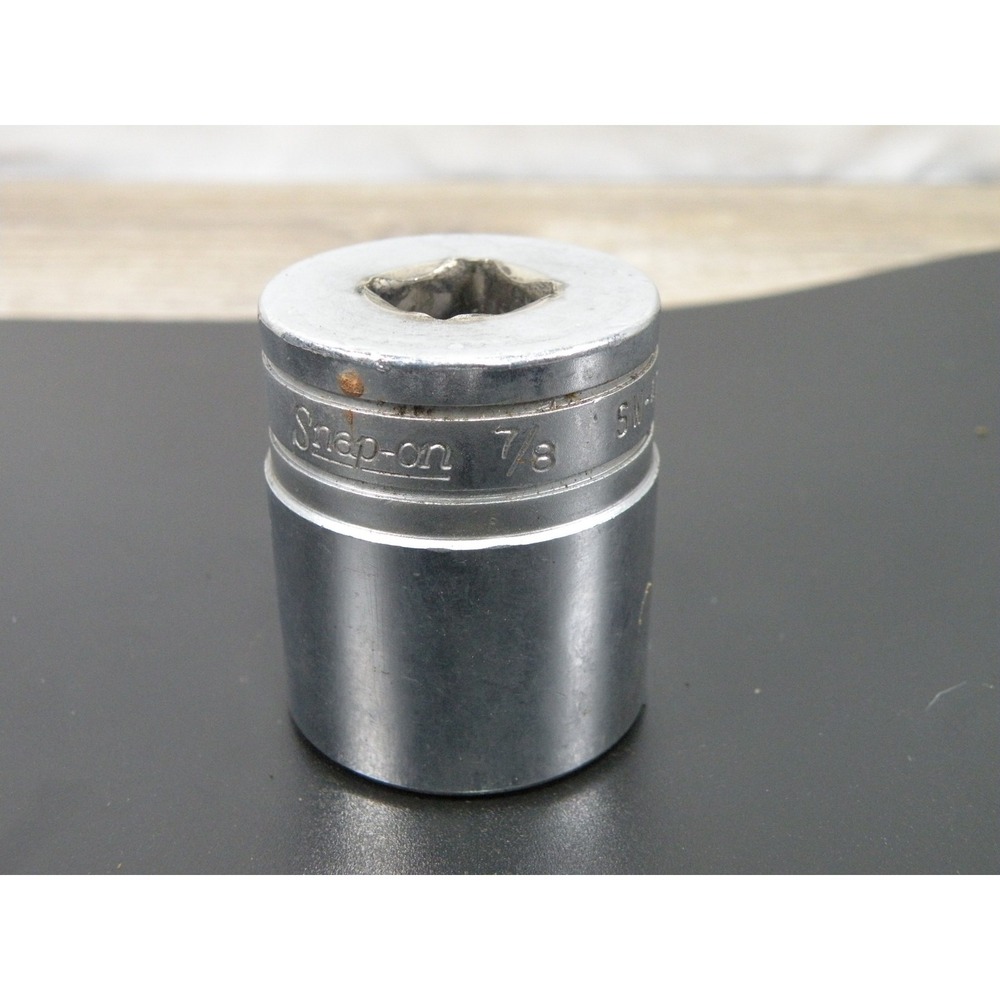 Snap-on 7/8"‎ 8-Point Socket SW-428 Made in USA Industrial Tool 1/2" Drive